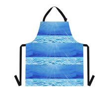 Load image into Gallery viewer, Apron - lightweight, silky finish 100% polyester, two front pockets. Many original artwork designs by Kerry Sandhu Art