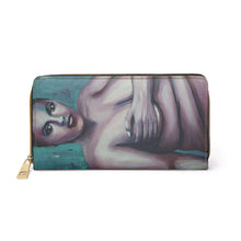 Load image into Gallery viewer, Pockets for cash, c/cards, coins, & more. Stylish faux leather, lots of original artworks by Kerry Sandhu Art to choose from