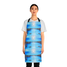 Load image into Gallery viewer, Apron - lightweight, silky finish 100% polyester, two front pockets. Many original artwork designs by Kerry Sandhu Art