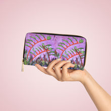 Load image into Gallery viewer, Pockets for cash, c/cards, coins, & more. Stylish faux leather, lots of original artworks by Kerry Sandhu Art to choose from