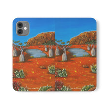 Load image into Gallery viewer, Beds Are Burning - PHONE CASE WALLET - by Kerry Sandhu Art