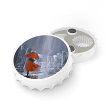 Load image into Gallery viewer, Plastic exterior w/ metallic bottom, magnetic back, 2 different opening mechanisms, matte finish. Art by Kerry Sandhu Art