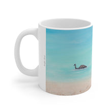 Load image into Gallery viewer, 11oz BPA, lead-free, microwave/dishwasher safe, white ceramic, vivid colours. Many original artworks by Kerry Sandhu Art