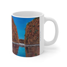Load image into Gallery viewer, 11oz BPA, lead-free, microwave/dishwasher safe, white ceramic, vivid colours. Many original artworks by Kerry Sandhu Art