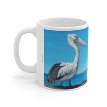 Load image into Gallery viewer, 11oz BPA, lead-free, microwave/dishwasher safe, white ceramic, vivid colours. Many original artworks by Kerry Sandhu Art