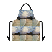 Load image into Gallery viewer, Apron - lightweight, silky finish 100% polyester, two front pockets. Many original artwork designs by Kerry Sandhu Art