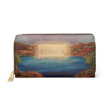 Load image into Gallery viewer, Pockets for cash, c/cards, coins, & more. Stylish faux leather, lots of original artworks by Kerry Sandhu Art to choose from