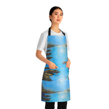 Load image into Gallery viewer, Apron - lightweight, silky finish 100% polyester, two front pockets. Many original artwork designs by Kerry Sandhu Art