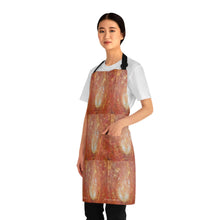 Load image into Gallery viewer, Apron - lightweight, silky finish 100% polyester, two front pockets. Many original artwork designs by Kerry Sandhu Art