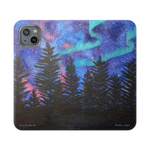 Load image into Gallery viewer, Northern Lights - PHONE CASE WALLET - by Kerry Sandhu Art