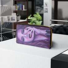 Load image into Gallery viewer, Pockets for cash, c/cards, coins, & more. Stylish faux leather, lots of original artworks by Kerry Sandhu Art to choose from