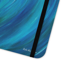 Load image into Gallery viewer, Ride the Wave - PHONE CASE WALLET - by Kerry Sandhu Art