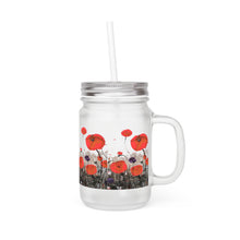 Load image into Gallery viewer, For The Fallen - MASON JAR (with straw and lid) - by Kerry Sandhu Art