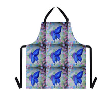 Load image into Gallery viewer, Apron - lightweight, silky finish 100% polyester, two front pockets. Many original artwork designs by Kerry Sandhu Art