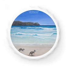 Load image into Gallery viewer, Plastic exterior w/ metallic bottom, magnetic back, 2 different opening mechanisms, matte finish. Art by Kerry Sandhu Art