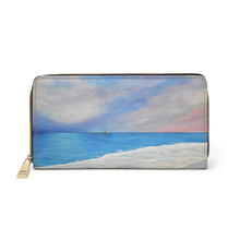 Load image into Gallery viewer, Pockets for cash, c/cards, coins, & more. Stylish faux leather, lots of original artworks by Kerry Sandhu Art to choose from