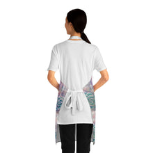Load image into Gallery viewer, Apron - lightweight, silky finish 100% polyester, two front pockets. Many original artwork designs by Kerry Sandhu Art