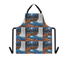 Load image into Gallery viewer, Apron - lightweight, silky finish 100% polyester, two front pockets. Many original artwork designs by Kerry Sandhu Art
