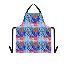 Load image into Gallery viewer, Apron - lightweight, silky finish 100% polyester, two front pockets. Many original artwork designs by Kerry Sandhu Art
