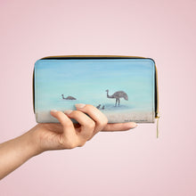 Load image into Gallery viewer, Pockets for cash, c/cards, coins, & more. Stylish faux leather, lots of original artworks by Kerry Sandhu Art to choose from