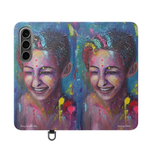 Load image into Gallery viewer, Raining Glitter - PHONE CASE WALLET for Samsung & iPhones - by Kerry Sandhu Art