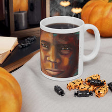 Load image into Gallery viewer, 11oz BPA, lead-free, microwave/dishwasher safe, white ceramic, vivid colours. Many original artworks by Kerry Sandhu Art