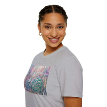 Load image into Gallery viewer, T-Shirt made from very soft materials, no side seams. Feels like bliss to wear! Many designs by Kerry Sandhu Art