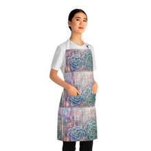 Load image into Gallery viewer, Apron - lightweight, silky finish 100% polyester, two front pockets. Many original artwork designs by Kerry Sandhu Art