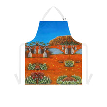 Load image into Gallery viewer, Apron - lightweight, silky finish 100% polyester, two front pockets. Many original artwork designs by Kerry Sandhu Art