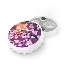 Load image into Gallery viewer, Plastic exterior w/ metallic bottom, magnetic back, 2 different opening mechanisms, matte finish. Art by Kerry Sandhu Art
