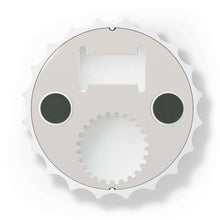 Load image into Gallery viewer, Plastic exterior w/ metallic bottom, magnetic back, 2 different opening mechanisms, matte finish. Art by Kerry Sandhu Art