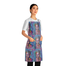 Load image into Gallery viewer, Apron - lightweight, silky finish 100% polyester, two front pockets. Many original artwork designs by Kerry Sandhu Art