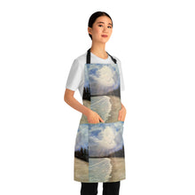 Load image into Gallery viewer, Apron - lightweight, silky finish 100% polyester, two front pockets. Many original artwork designs by Kerry Sandhu Art