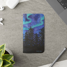 Load image into Gallery viewer, Northern Lights - PHONE CASE WALLET - by Kerry Sandhu Art