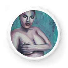 Load image into Gallery viewer, Plastic exterior w/ metallic bottom, magnetic back, 2 different opening mechanisms, matte finish. Art by Kerry Sandhu Art