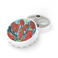 Load image into Gallery viewer, Plastic exterior w/ metallic bottom, magnetic back, 2 different opening mechanisms, matte finish. Art by Kerry Sandhu Art