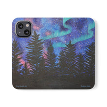 Load image into Gallery viewer, Northern Lights - PHONE CASE WALLET - by Kerry Sandhu Art