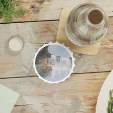 Load image into Gallery viewer, Plastic exterior w/ metallic bottom, magnetic back, 2 different opening mechanisms, matte finish. Art by Kerry Sandhu Art