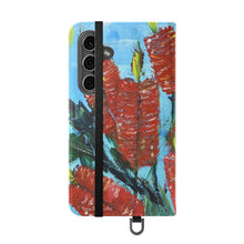 Load image into Gallery viewer, Rustic Bottle Brush - PHONE CASE WALLET - by Kerry Sandhu Art