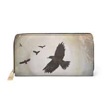 Load image into Gallery viewer, Pockets for cash, c/cards, coins, & more. Stylish faux leather, lots of original artworks by Kerry Sandhu Art to choose from