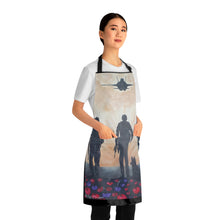 Load image into Gallery viewer, Apron - lightweight, silky finish 100% polyester, two front pockets. Many original artwork designs by Kerry Sandhu Art