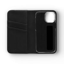 Load image into Gallery viewer, Phone case wallet with an Australian and New Zealand soldier back to back with light-horsemen in the background and poppies in the foreground