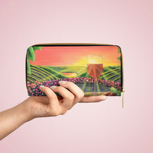 Load image into Gallery viewer, Pockets for cash, c/cards, coins, & more. Stylish faux leather, lots of original artworks by Kerry Sandhu Art to choose from