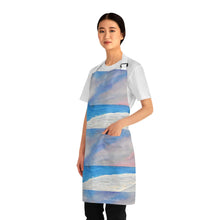 Load image into Gallery viewer, Apron - lightweight, silky finish 100% polyester, two front pockets. Many original artwork designs by Kerry Sandhu Art