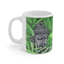 Load image into Gallery viewer, 11oz BPA, lead-free, microwave/dishwasher safe, white ceramic, vivid colours. Many original artworks by Kerry Sandhu Art