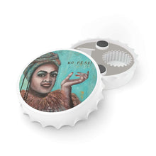 Load image into Gallery viewer, Plastic exterior w/ metallic bottom, magnetic back, 2 different opening mechanisms, matte finish. Art by Kerry Sandhu Art