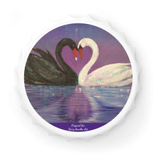 Load image into Gallery viewer, Plastic exterior w/ metallic bottom, magnetic back, 2 different opening mechanisms, matte finish. Art by Kerry Sandhu Art
