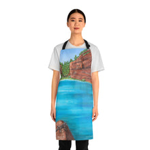 Load image into Gallery viewer, Apron - lightweight, silky finish 100% polyester, two front pockets. Many original artwork designs by Kerry Sandhu Art