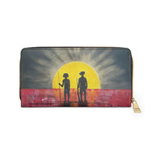 Load image into Gallery viewer, Pockets for cash, c/cards, coins, & more. Stylish faux leather, lots of original artworks by Kerry Sandhu Art to choose from