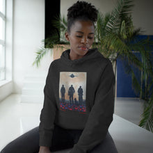 Load image into Gallery viewer, Hoodie 80/20 cotton/polyester anti-pill fleece, has a kangaroo pocket, sleeve cuff ribbing & is preshrunk by Kerry Sandhu Art